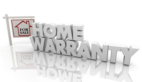 Image of letters stating Home Warranty adjacent to for sale sign