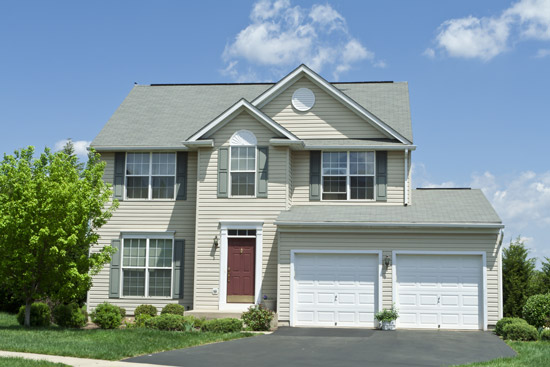 Two-story-single-family home-with-2-car-garage