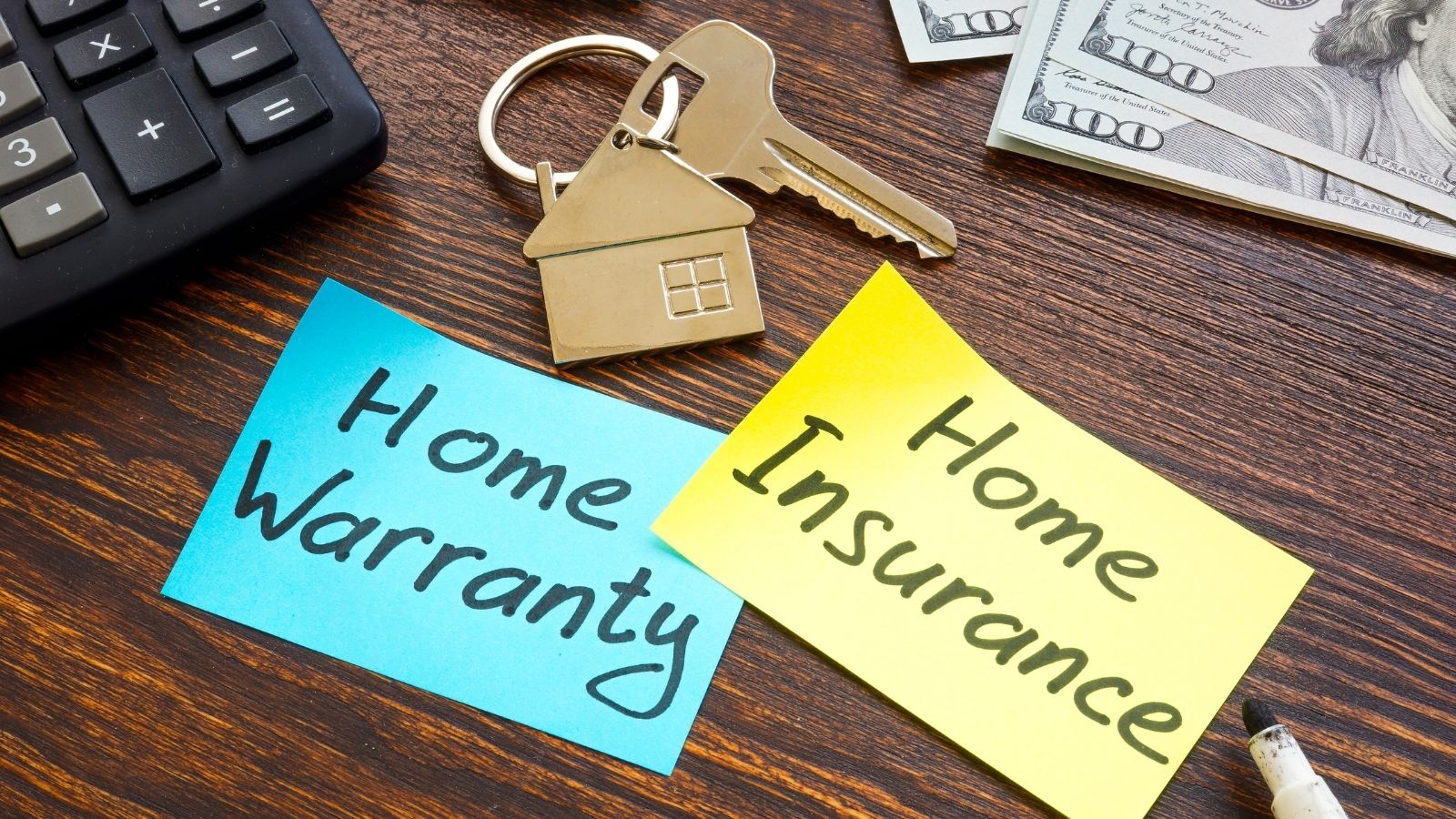 Image of letters stating Home Warranty and Home Insuranca